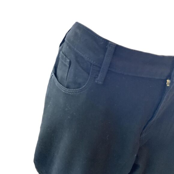 Old Navy Black Mid-Rise Kicker Boot-Cut Casual Academia Preppy Womens Pants 18 - Picture 4 of 15